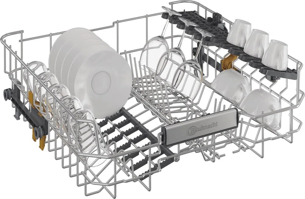 Bauknecht - BKO FBM Freistehender Geschirrspüler - 15 Maßgedecke - PowerClean Pro, NaturalDry, SpaceClean Schublade - Edelstahl-Optik - Energieeffizienzklasse B - 85 x 59 x 60 cm (HxBxT)