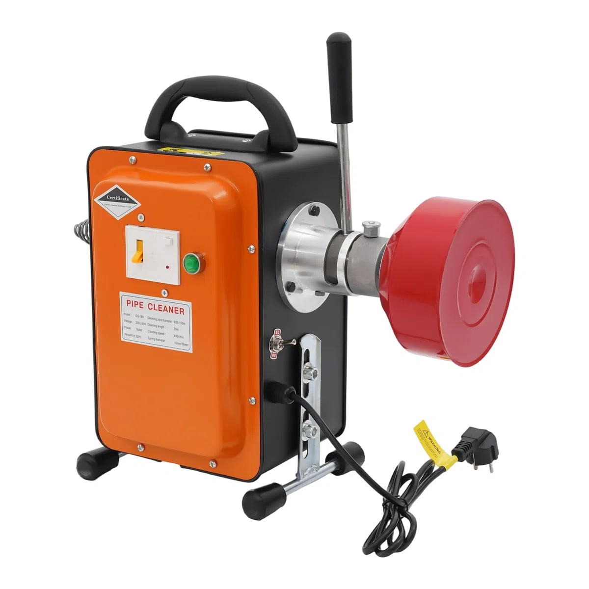 Rohrreinigungsmaschine, 750 W 400 U/min Elektrische Rohrreinigungsmaschine Abflussreinigungsmaschine Kanalreinigungsmaschine mit Reiner Kupfermotor für Privathaushalten Immobilien Restaurants