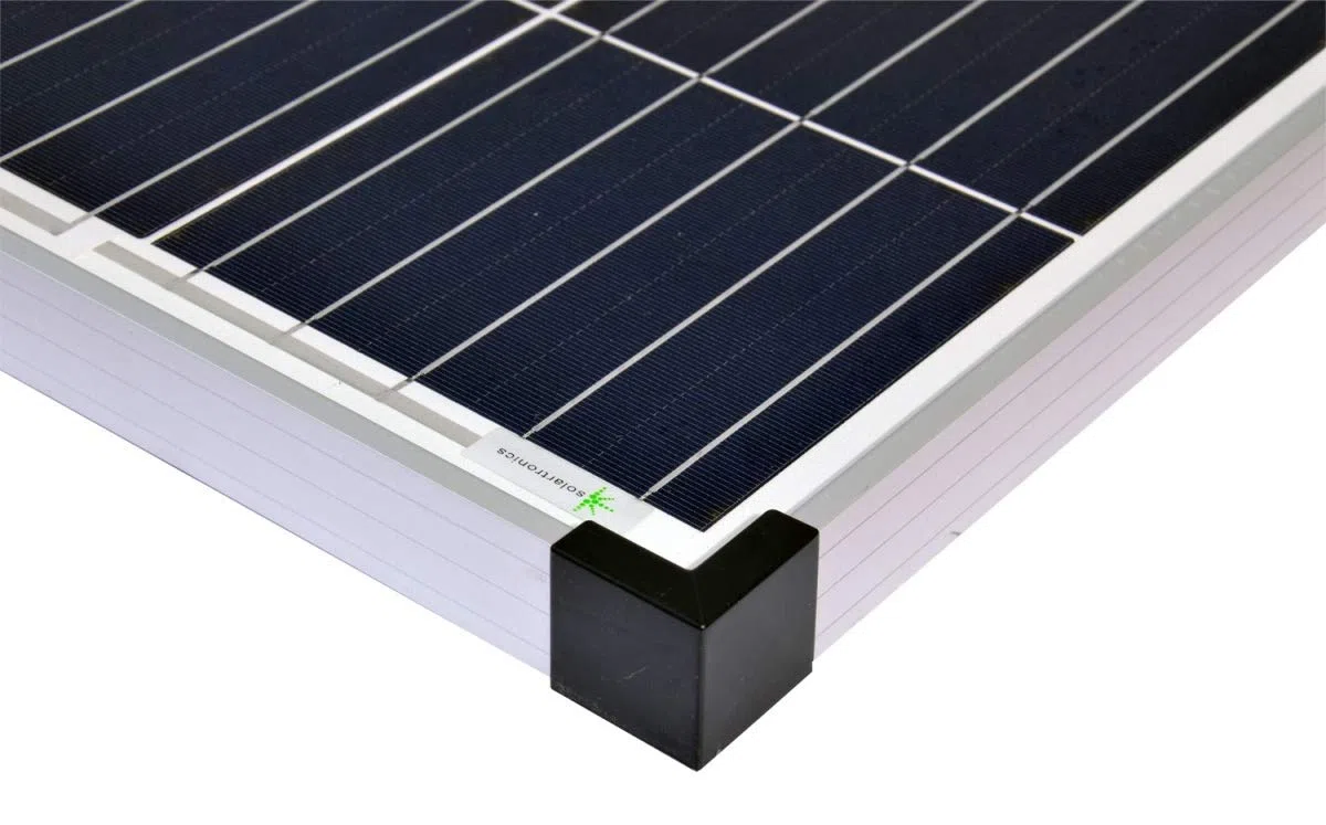 solartronics Komplettset 3x130 Watt Poly Solarmodul NM 1500 W Spannungswandler 30A Laderegler blau Photovoltaik Inselanlage