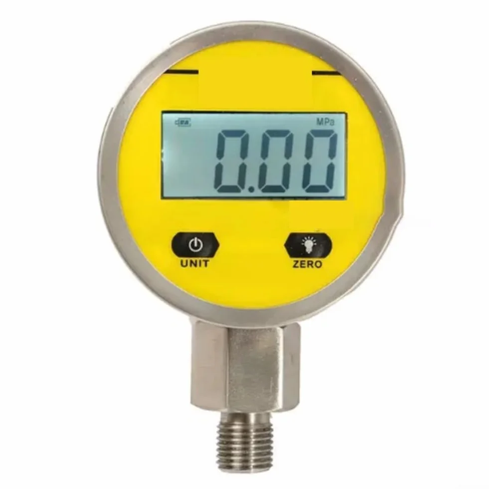 ZYWUOY Digitales Manometer, Edelstahl, Intelligente Digitalanzeige, Vakuum, Hydraulik-Manometer, Tester