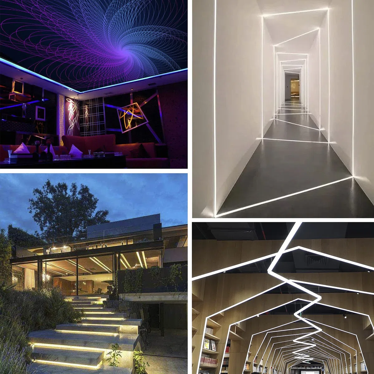 LED Aluminium Profil, LED Profil 14 x 1m, LED-Kanäle V-Form für LED Streifen, LED Leiste Profil und Diffusor für Perfektes Licht, mit Eckverbinder, Endkappen, Schrauben und Montageclips