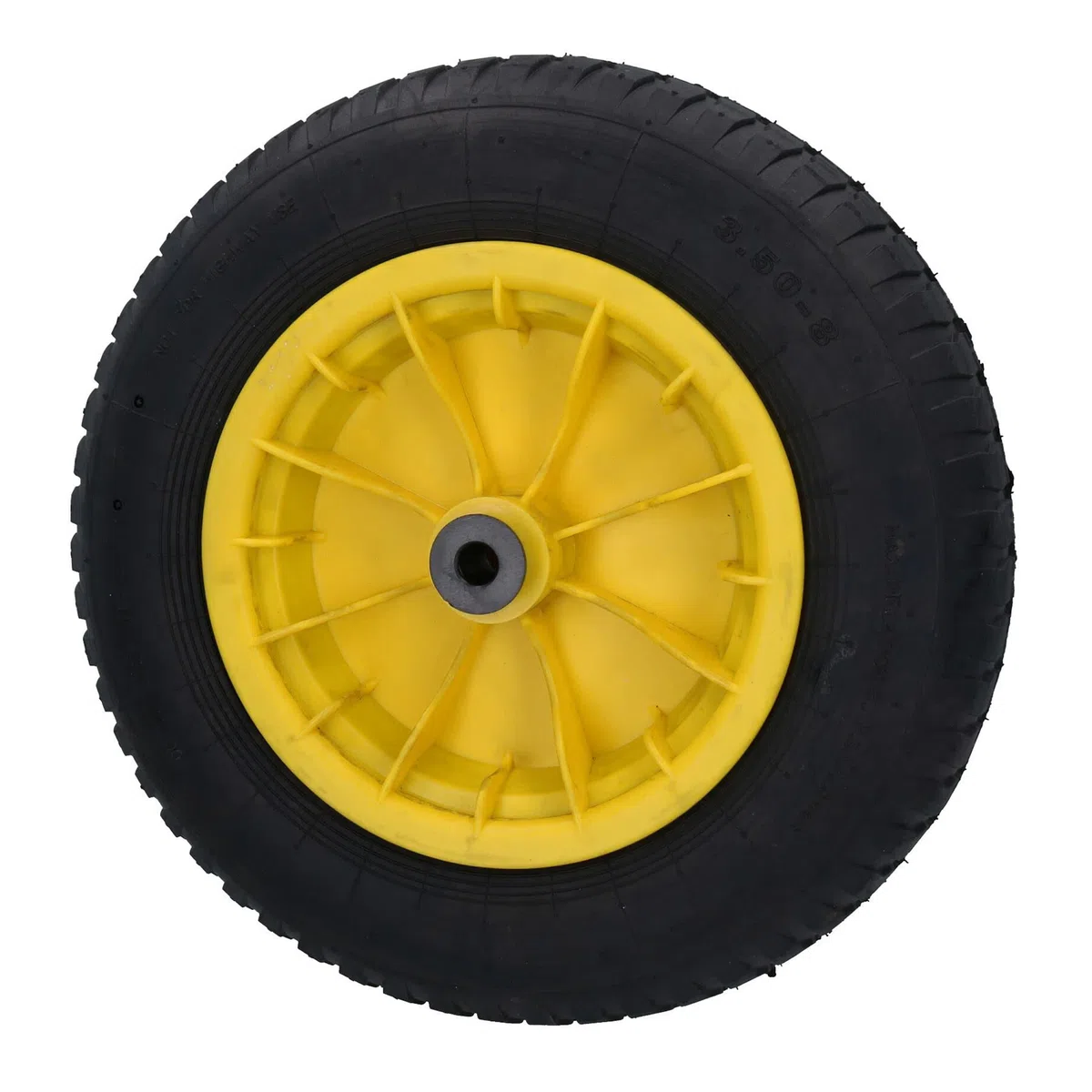 Schubkarrenrad, 35,6 cm, maximale Belastung 160 kg, 25,4 mm oder 13 mm Bohrung, 2 Stück