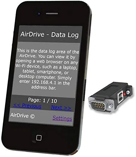 AirDrive Serieller Logger - RS232 Datenrekorder mit WiFi-Technologie und 16MB Speicher