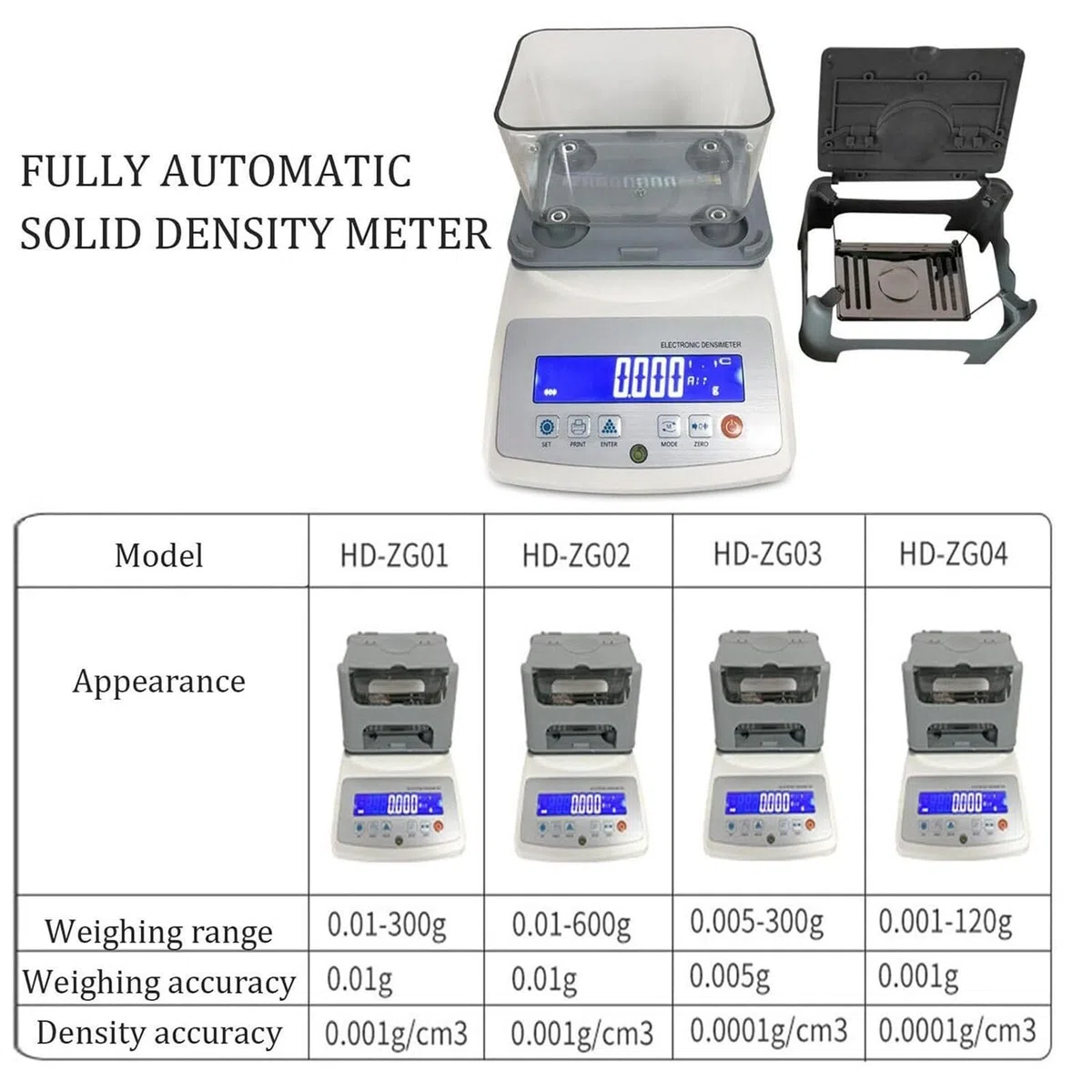 Digitales elektronisches Goldreinheitsprüfgerät maximale Gewichtskapazität von 300 g bis 2000g professionelles Analysegerät zur Goldreinheitsprüfung(600A)