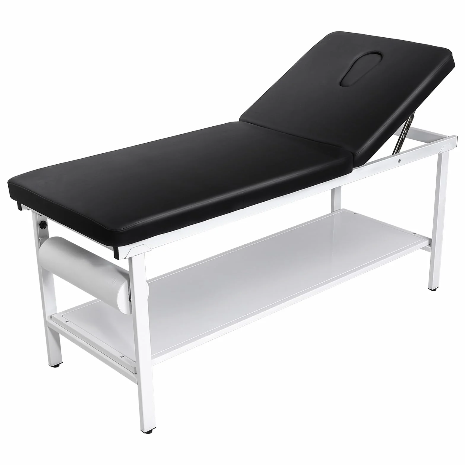 VEVOR Untersuchungsliege, 227 kg, Ruheliege 1855x705x815 mm, Krankenliege mit Verstellbarer Rückenlehne (0°–40°) & Papierrollenhalter, Praxisliege für Krankenhäuser, Kliniken & Reha-Zentren
