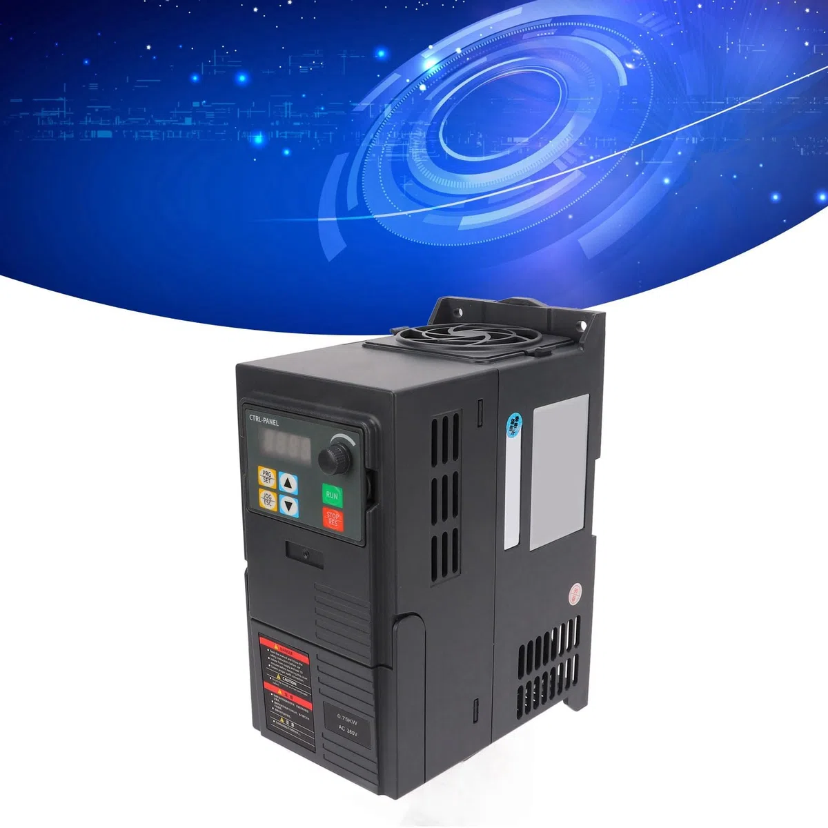 Frequenzumrichter, Antrieb mit Variabler Frequenz, 3-phasen 340-440V Eingang, 0-440V Ausgang, Wechselrichter für Elektromotorsteuerung (2,2kW, 0,75kW Motor)