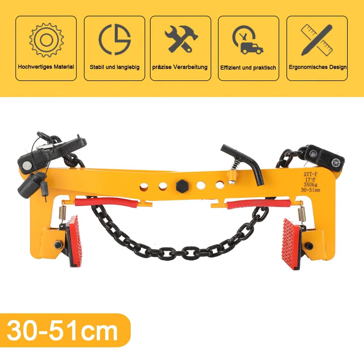 Bordsteinzange 350kg Hebezange Bordstein Steingreifer Versetzzange Bordsteinträger Treppenstufenzange Pflasterzange Steinklemme Zange Werkzeug Einstellbare 30-51 CM