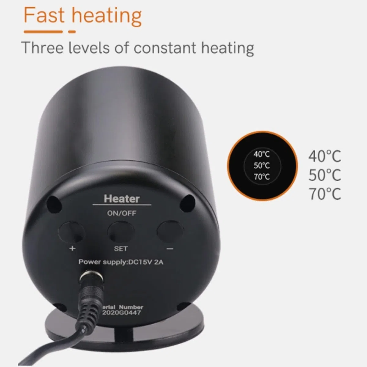 Dental Composite Heater with LED Display, Adjustable Temperature 40℃-70℃, Resin Heater for Improved Performance