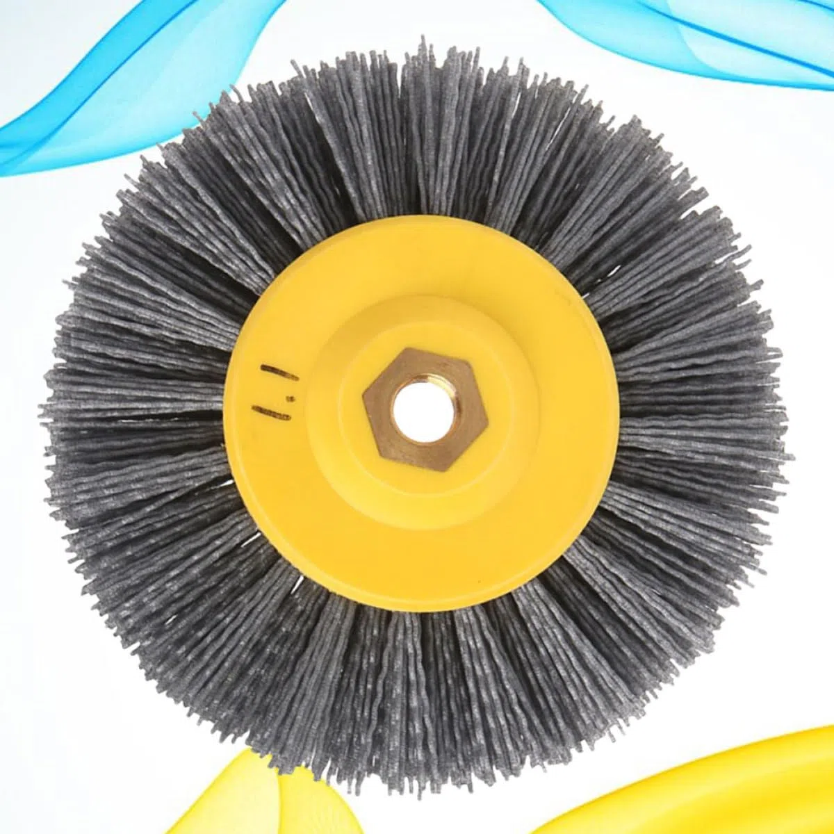 Polierbürste aus Nylon für Entgratung und Oxidschichtentfernung | Silber, Geeignet für Bearbeitungsprozess und Elektromühle, Praktische Reinigungslösung für Beschichtungen