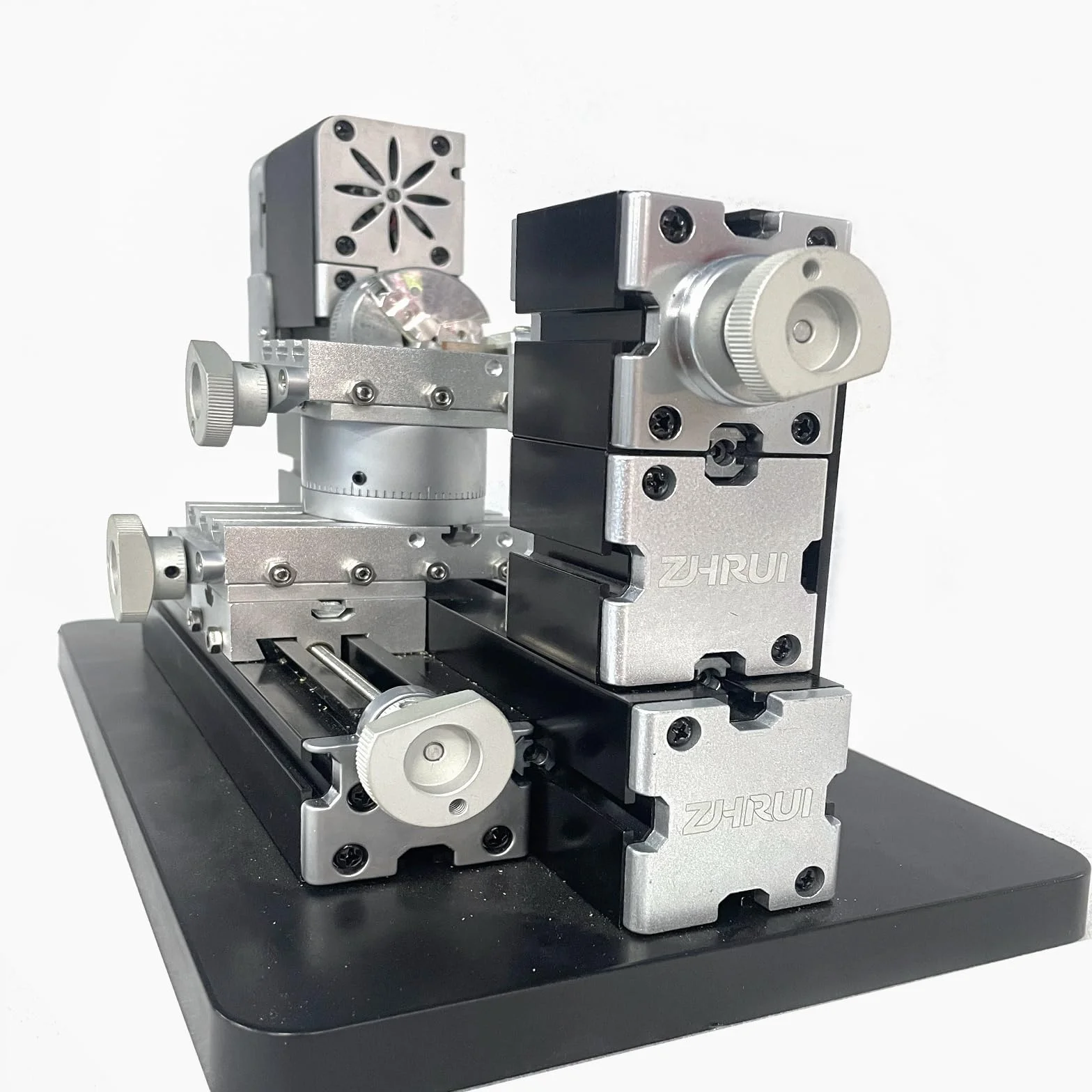 Hochleistungs-Mini-Drehmaschine, 60 W, aus Metall, Heimwerker, 4-Achsen, Drehmaschinen, Werkzeugmaschinen mit Sockel, 12000 U/min, für Holz, Weichmetalle, Plexiglas, Kunststoff