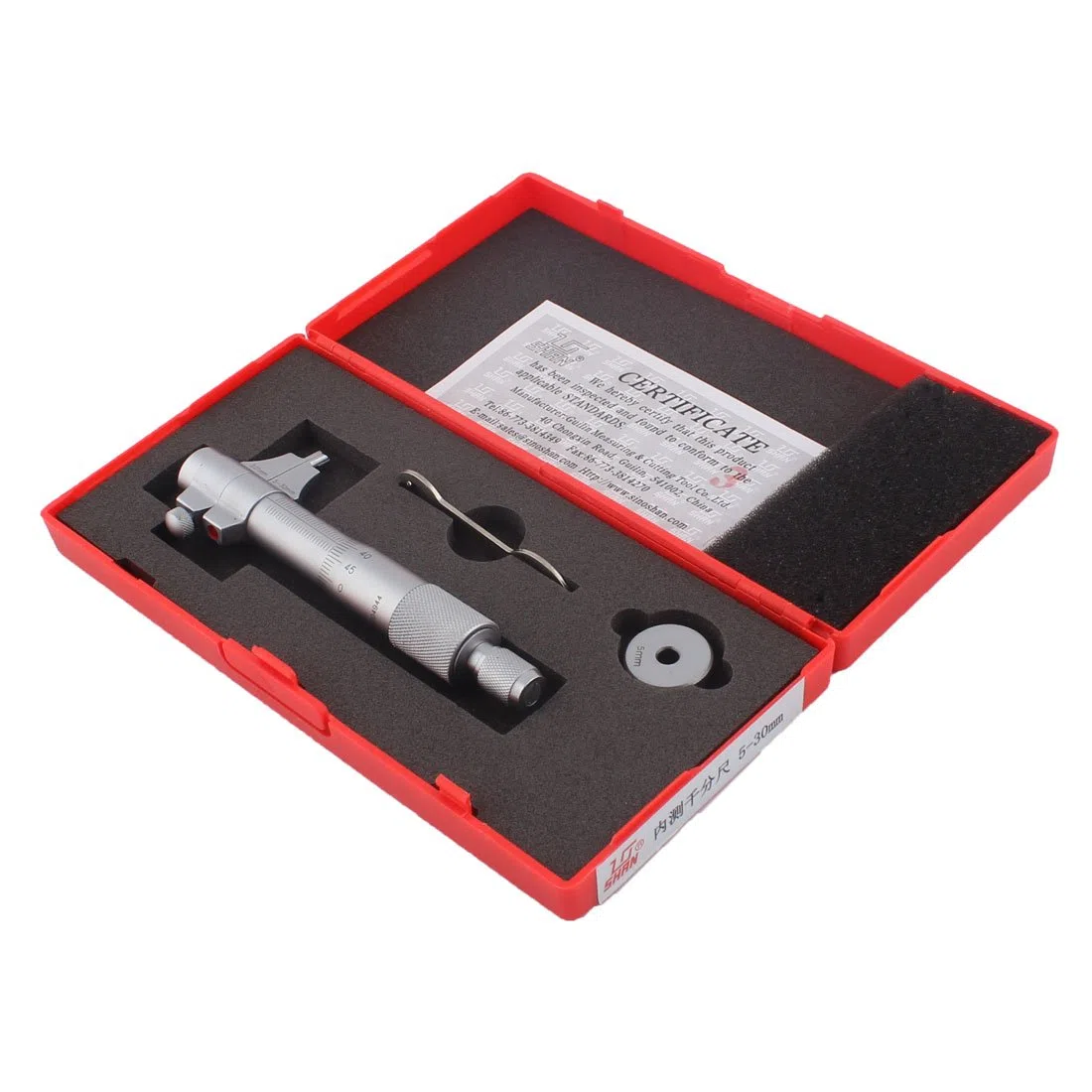 Aexit 5–30 mm 0,01 Graduation Gewerbe, Industrie & Wissenschaft Digitale interne Mikrometer W 20 mm Test & Messung Kalibrierung Ring