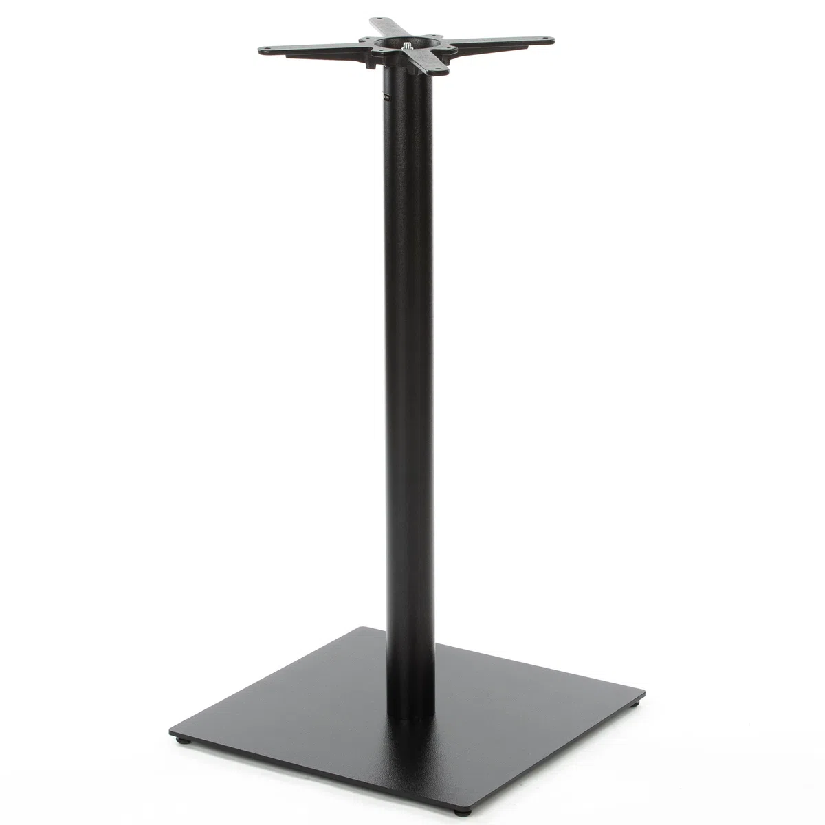 Stehtischgestell- PJ6594/110 | schwarz | Höhe 108 cm | Bodenplatte 60x60 cm | max. Tischplattengröße Ø80 cm | Ideal für Indoor & Outdoor