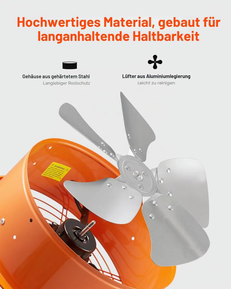VEVOR Solar Ventilator, 400 x 150 mm, Solar Powered Fan, Dachbodenabluftventilator mit einstellbarem Thermostat, Außengitter, 1300 CFM Luftstromkapazität, für Giebel, Dach, Garage, Werkstatt
