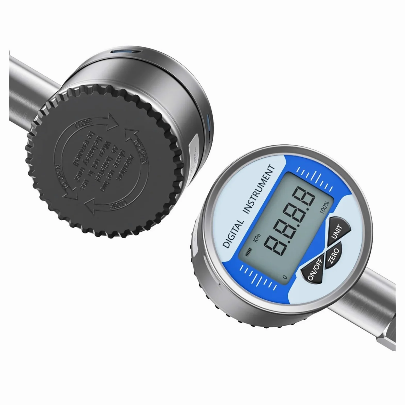 Druckregler, Digitales hydraulisches Manometer M20 * 1,5 Wasserdruckmessrät, Luft-Öl-Manometer 60 mm radiales digitales Manometer for flüssin Kraftstoff(M20-1.5Radial,0-1Mpa)