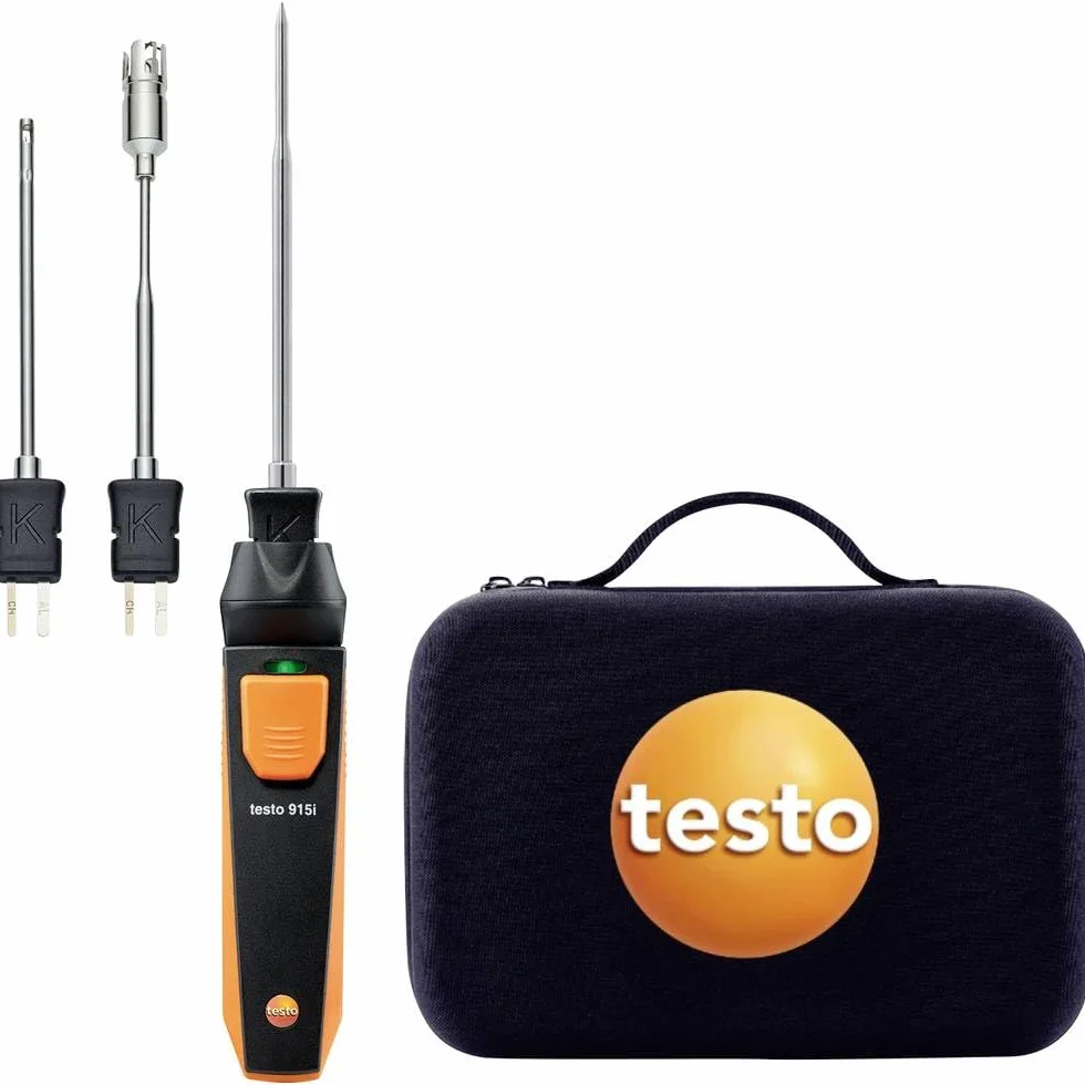 testo - 915i Temperatur-Set - 0563 5915 - Thermometer mit Temperaturfühlern für die Temperaturmessung in Lebensmitteln, Flüssigkeiten, Gasen, der Umgebungsluft und anderen Medien