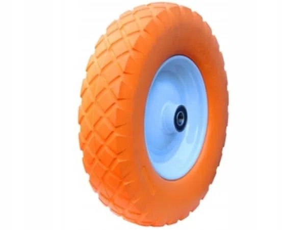 4x Schubkarrenrad Vollgummi PU - Ø12 | Schubkarrenreifen Vollgummireifen Schubkarre Pannensicher 4 00 8 00