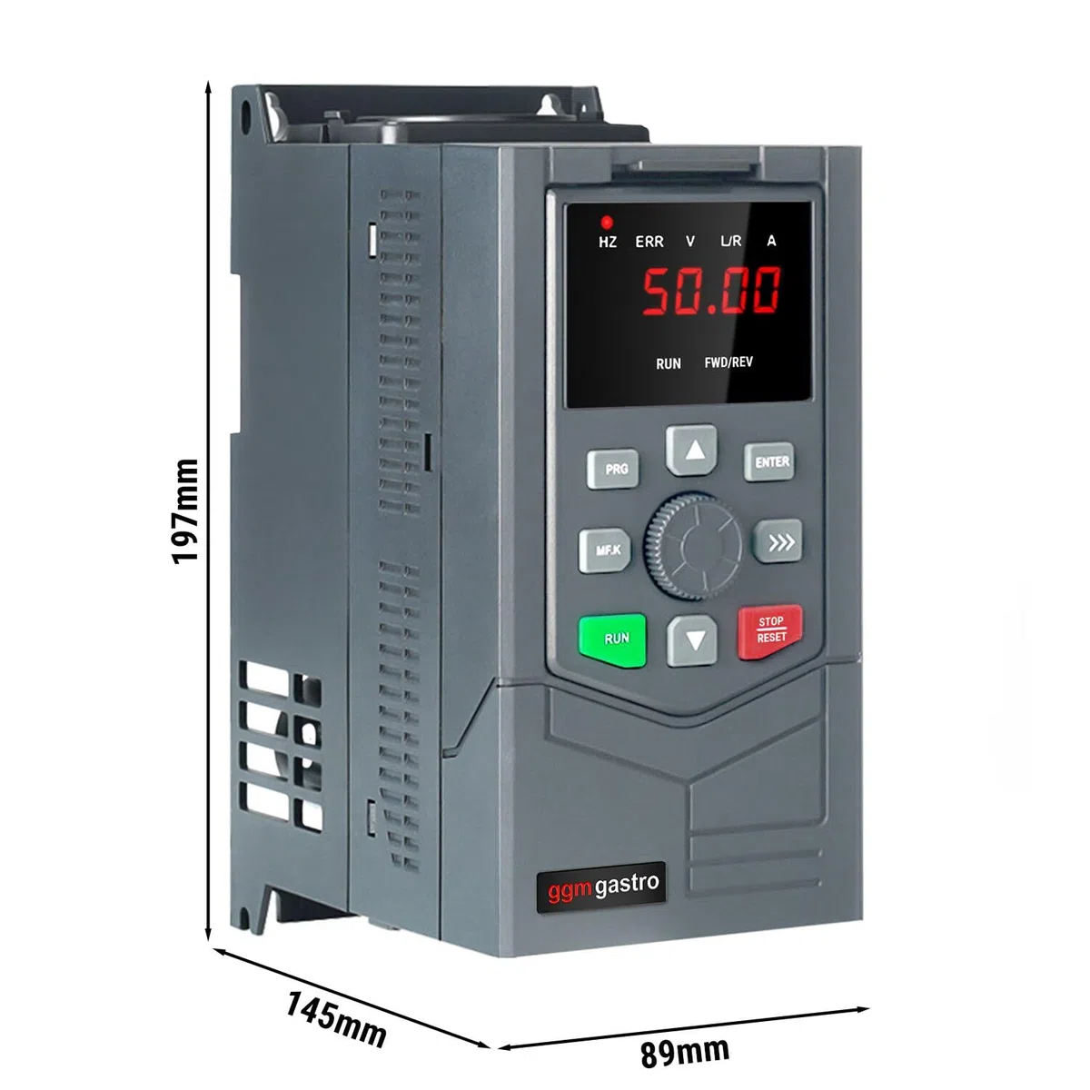 GGM Gastro Frequenzumrichter 1,5 kW 230V | Präzise Drehzahlregelung, konstantes Drehmoment, vielseitige Schnittstellen, integrierter PID-Regler, sofort einsatzbereit