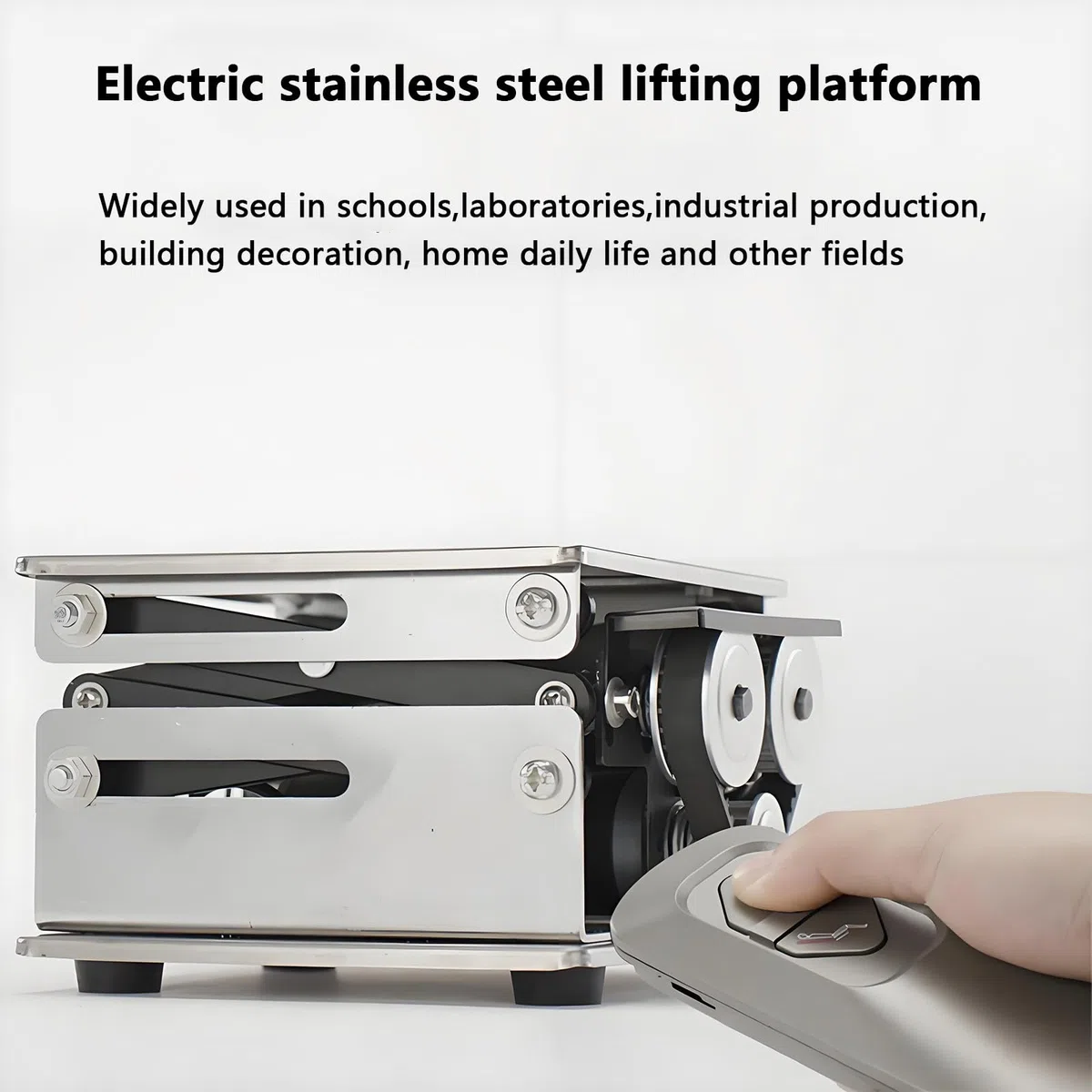 Labor Jack Stand Hebebühne, Edelstahl Elektrischer Tischlift für Physik Experimente, Wissenschaftliche Laborausrüstung für Forschung und Tests