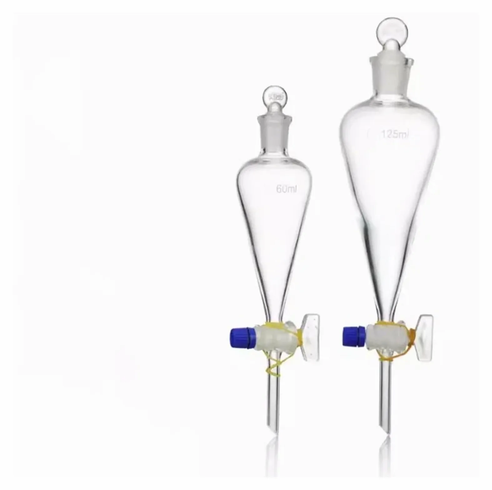 1 x Laborglas, birnenförmig, konischer Trenntrichter, Laborglas(60ML)