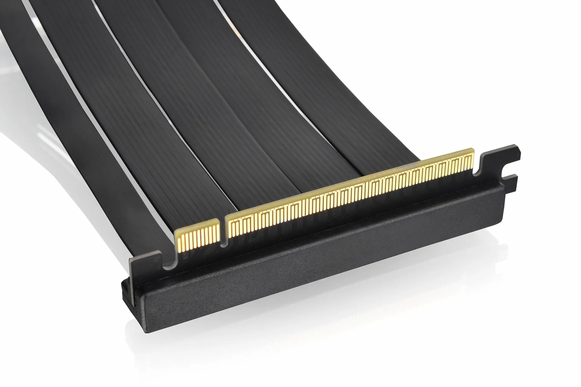 Thermaltake PCI-E 4.0 | Dual 90° Riser Cable | 130mm | Black