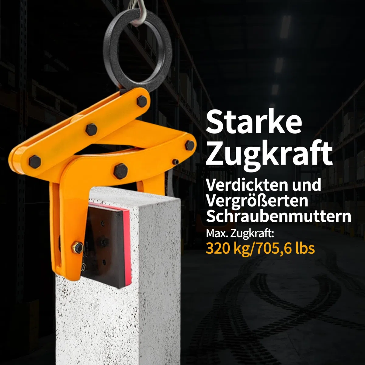 Bordsteinzange 0-6.5cm 320kg Versetzzange Bordsteinversetzzange Hebeklemmen Plattenklemme Marmorplattenbefestigung Spezielle Hängeklemme