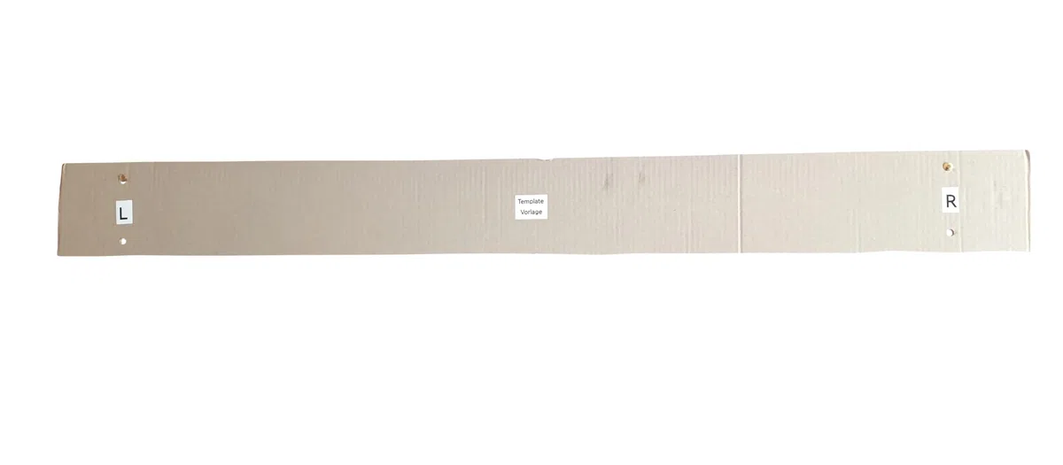 Wandhalter für Luftpolsterfolie, für Rollen bis 1000 mm oder zwei 500 mm Rollen, Wand- oder Deckenmontage, mit Montageschablone.