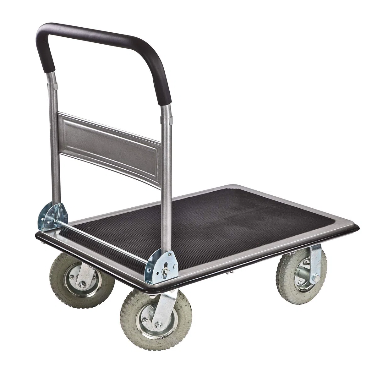 DEMA Plattformwagen XL Transportwagen 300 kg klappbar Luftbereifung | Handwagen, Rollwagen, Schiebewagen, Transportkarre, Lastenwagen, Gerätewagen, Lagerwagen, Plattformkarre, Paketwagen