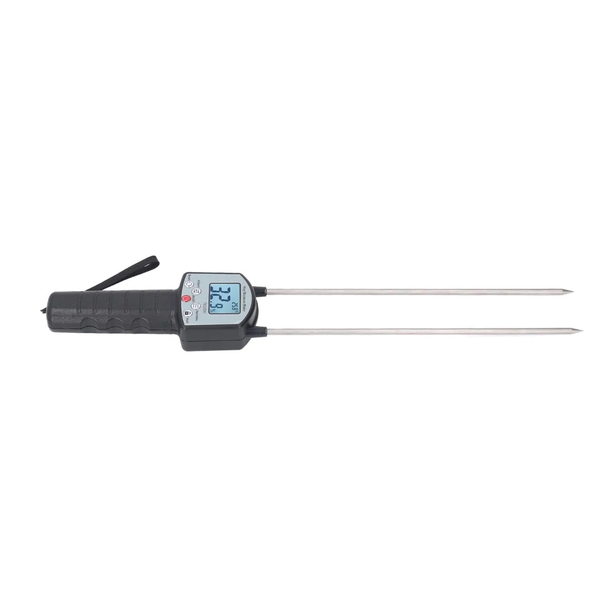 Fabater Heu-Feuchtigkeitsmesser, Lange Sonde, 0–80% Digitaler Feuchtigkeitstester, Feuchtigkeitsmesser mit LED-Anzeige für Landwirte, Viehzüchter, Heuproduzenten