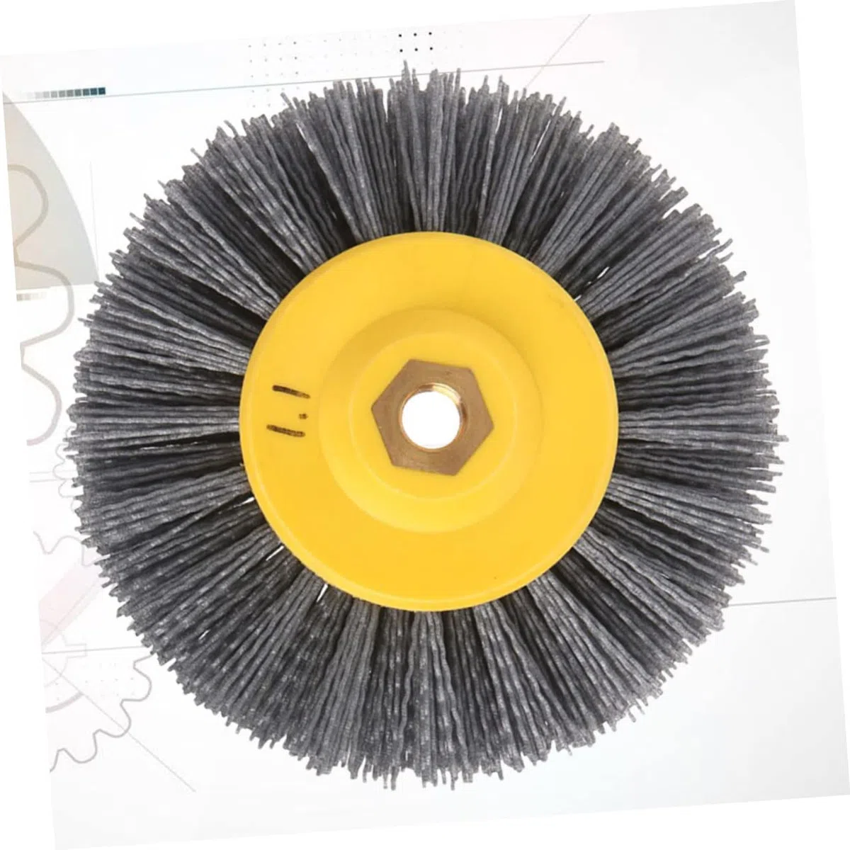 Nylon Polierbürste Schleifwerkzeug für Elektrische Mühlen | Entfernt Oxid, Staub und Rost, Bufft Präzise Drehwerkzeugen, Silberne Ausführung