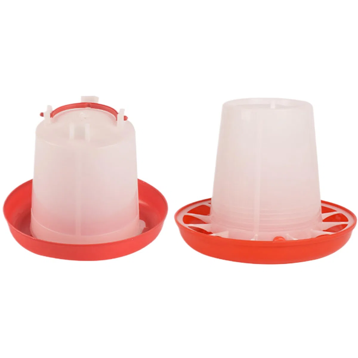 Küken-Futter- und Tränke-Set, 1 l und 1 kg, Baby-Küken-Futter- Tränke-Set mit Tablett, automatisch, waschbar, wiederverwendbar, Baby-Hühnerzubehör aus Kunststoff