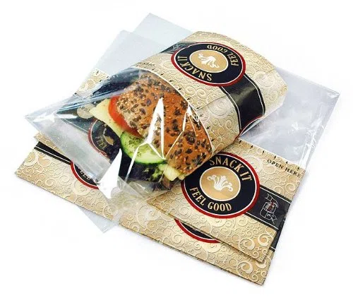 Snack Bag / Brötchentüte "FEEL GOOD" zum aufreissen, bedruckt, klein, 180x125, 1.000 Stück
