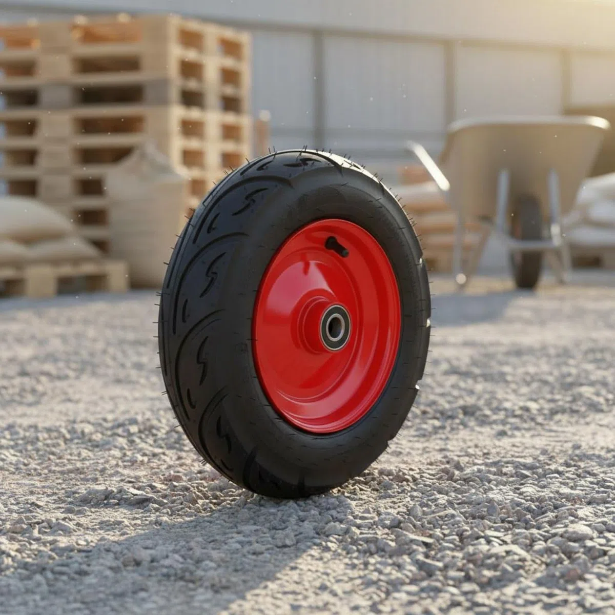 Luftreifen Wagenrad Ersatzrad Rad Reifen Gummirad Transportrolle Handwagenrad Sackkarrenrad Tragfähig mit Dicker Gummimischung Und Kugellager für Gartenwagen Werkstattfahrzeuge Umzug, 350-4