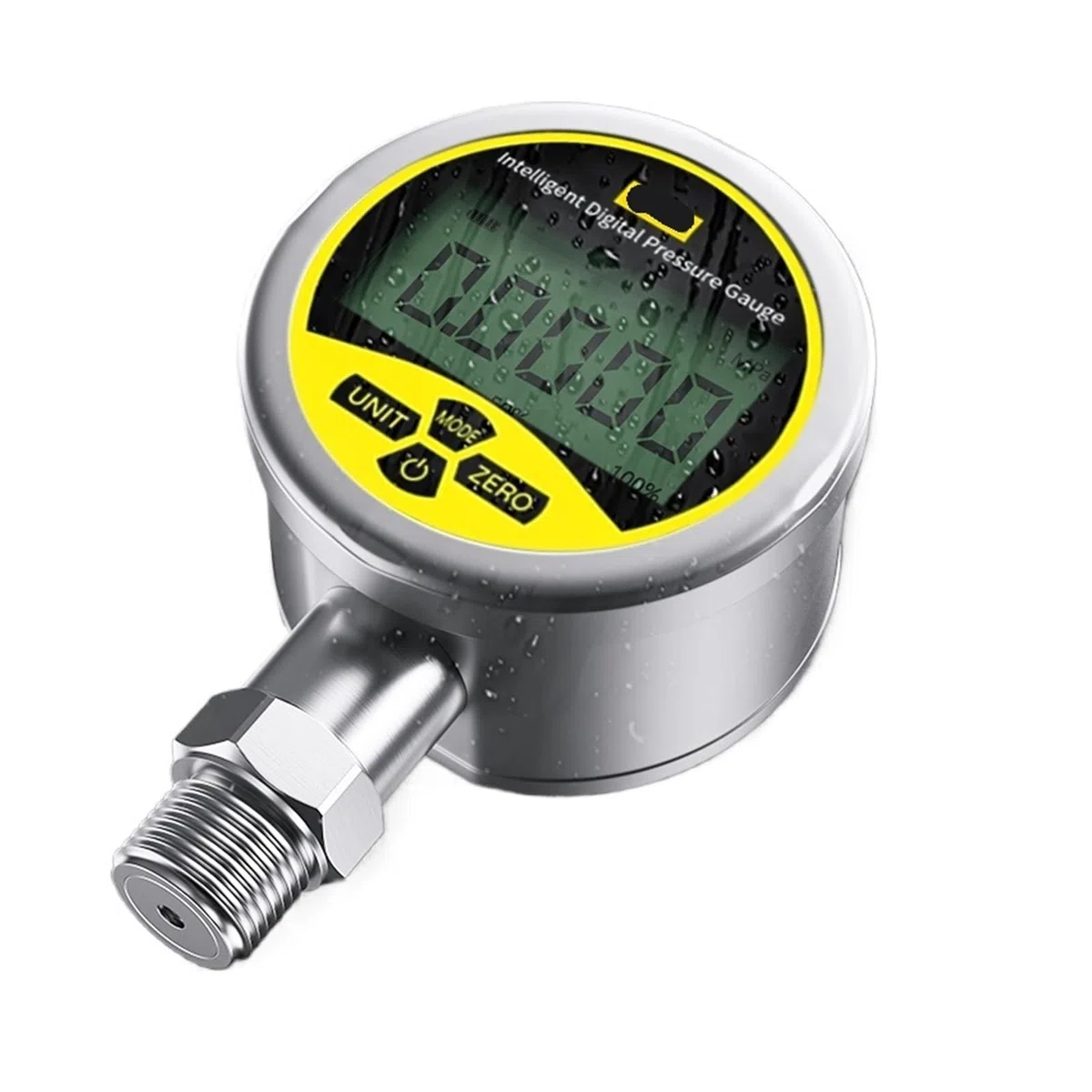 Industrielles Manometer, 300 bar, digitales Manometer, 80 mm, Edelstahl, Flüssigkeitsmesswerkzeuge(0-25Mpa)