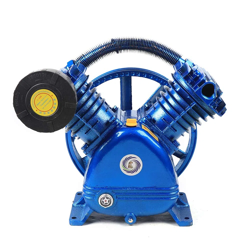 5,5HP Kompressor Aggregat mit Schalldämpfer, 2 Zylinder 115 PSI V-Typ Kompressor Luftkompressor-Pumpenkopf Kompressoraggregat Druckluftkompressor, 600L/min Luftkompressor-Kopf V-0.6/8
