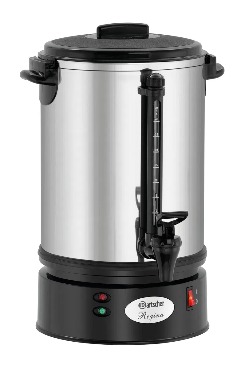 Bartscher A190146 Edelstahl Regina Plus 40t Kaffeemaschine, Silber, 230V, 1.2kw, 6,8 Liter, W 265 x D 95 x H 265 mm