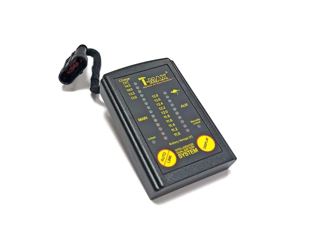 T-Max DBS02 Doppelbatterie Schaltsystem mit Digitalanzeige