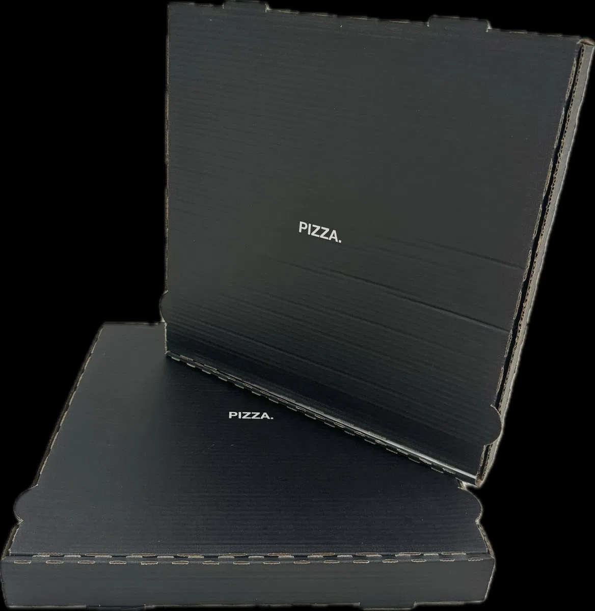 Pizzakarton - Pizzaboxen - Pizzaschachtel - schwarz - 100 Stück - 32x32x4 - edel - "Der Schwarze"