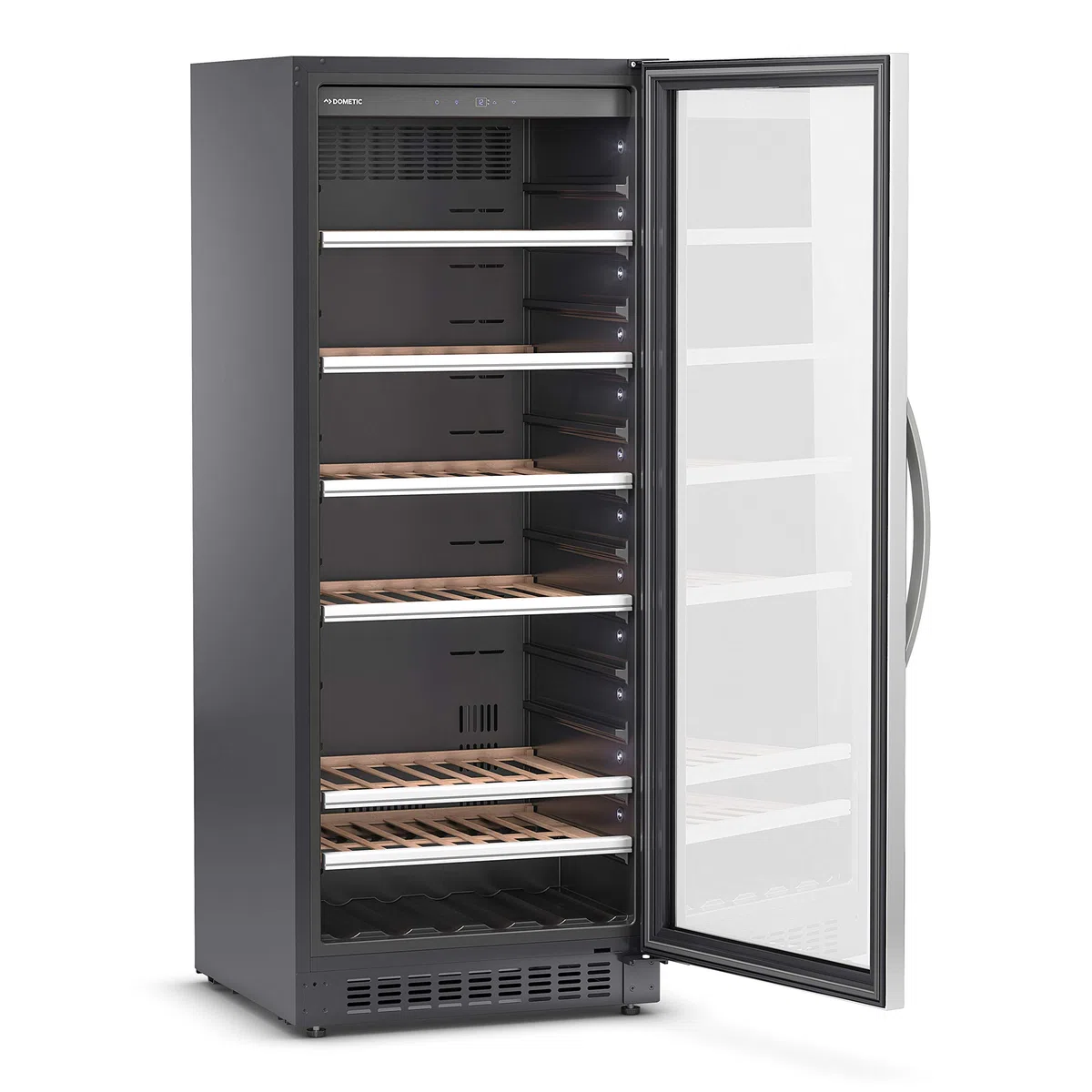 C101G Kompressor-Weinkühlschrank mit Glastür für 101 Flaschen ideal für die Wein-Präsentation in Restaurants, Bistros oder Hotels