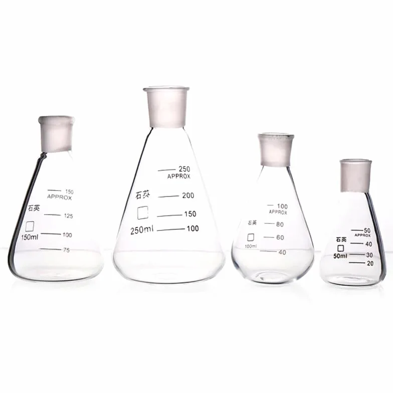 150 ml Quarzglas-Erlenmeyerkolben mit Stopfen – Hochtemperaturbeständige Laborausrüstung