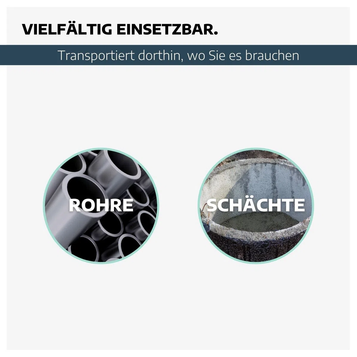 Schachtgehänge aus leichter Stahlhohlbauweise 1500kg I Kettengehänge in 170 cm für Rohre bis 200 cm Durchmesser I Anschlagkette für DIN 4034 Teil 2 I Spannbereich 0-130 mm