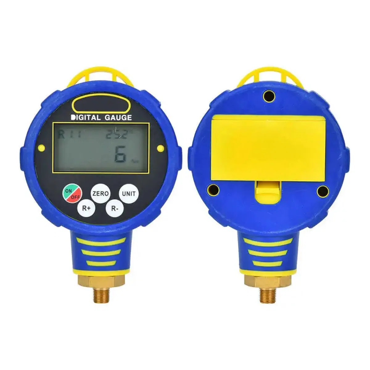 Druckregler, R32 Digitales Luftdruck-Inflator-Messrät, 1/8 Zoll NPT 10 MPa Tester, Inflationsüberwachung, 100 Bar, Klimaanla, Kältemittel-Werkzeug(Low pressure)