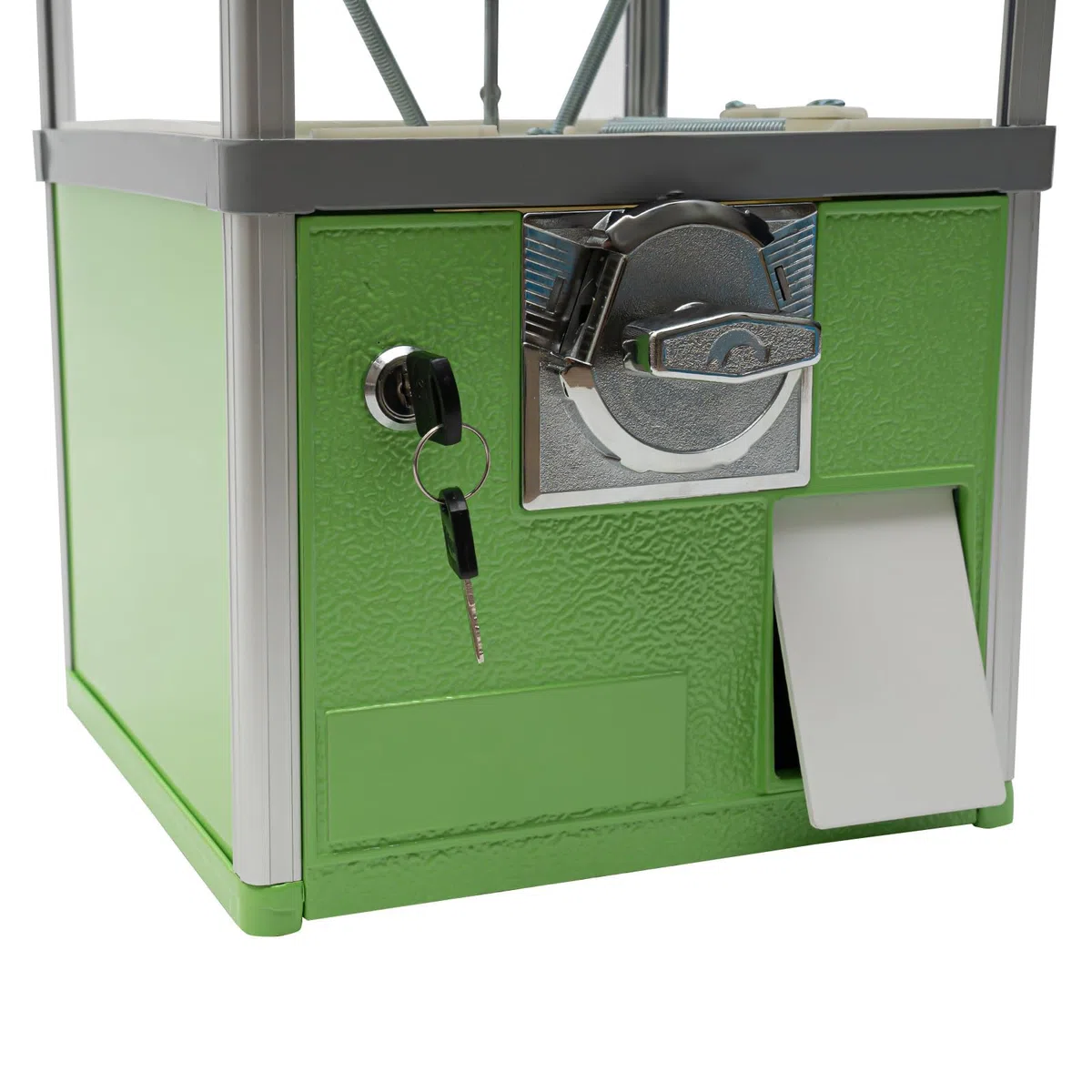 Verkaufsautomat, Süßigkeitenautomat, kommerzieller Kaugummiautomat, Stabiler Verkaufsautomatenspender für Supermarkt, Park, Spielplatz, Urlaub,Green