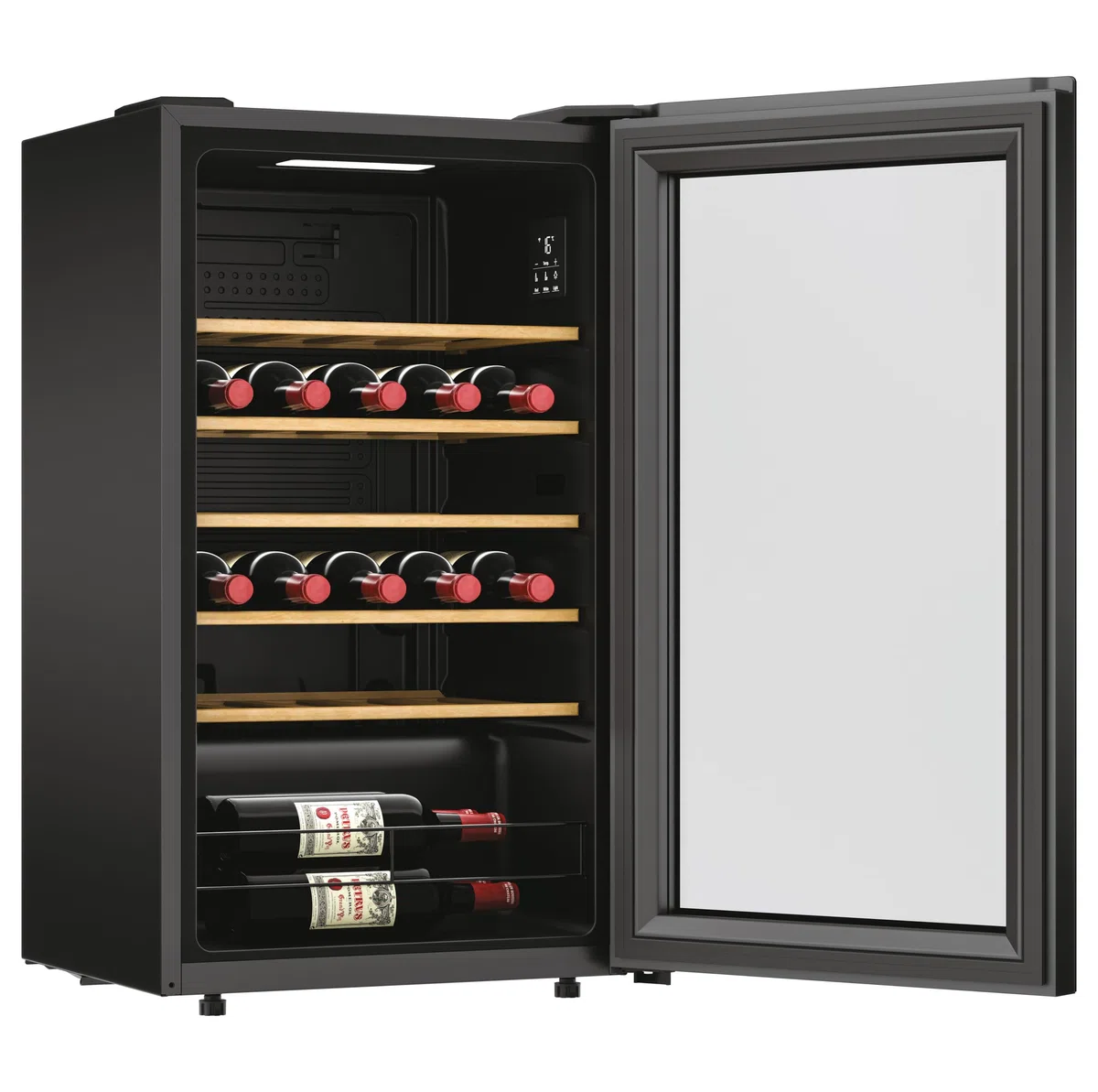 Candy CWC034 Weinkühlschrank für 34 Flaschen, Schwarz, Energieklasse G