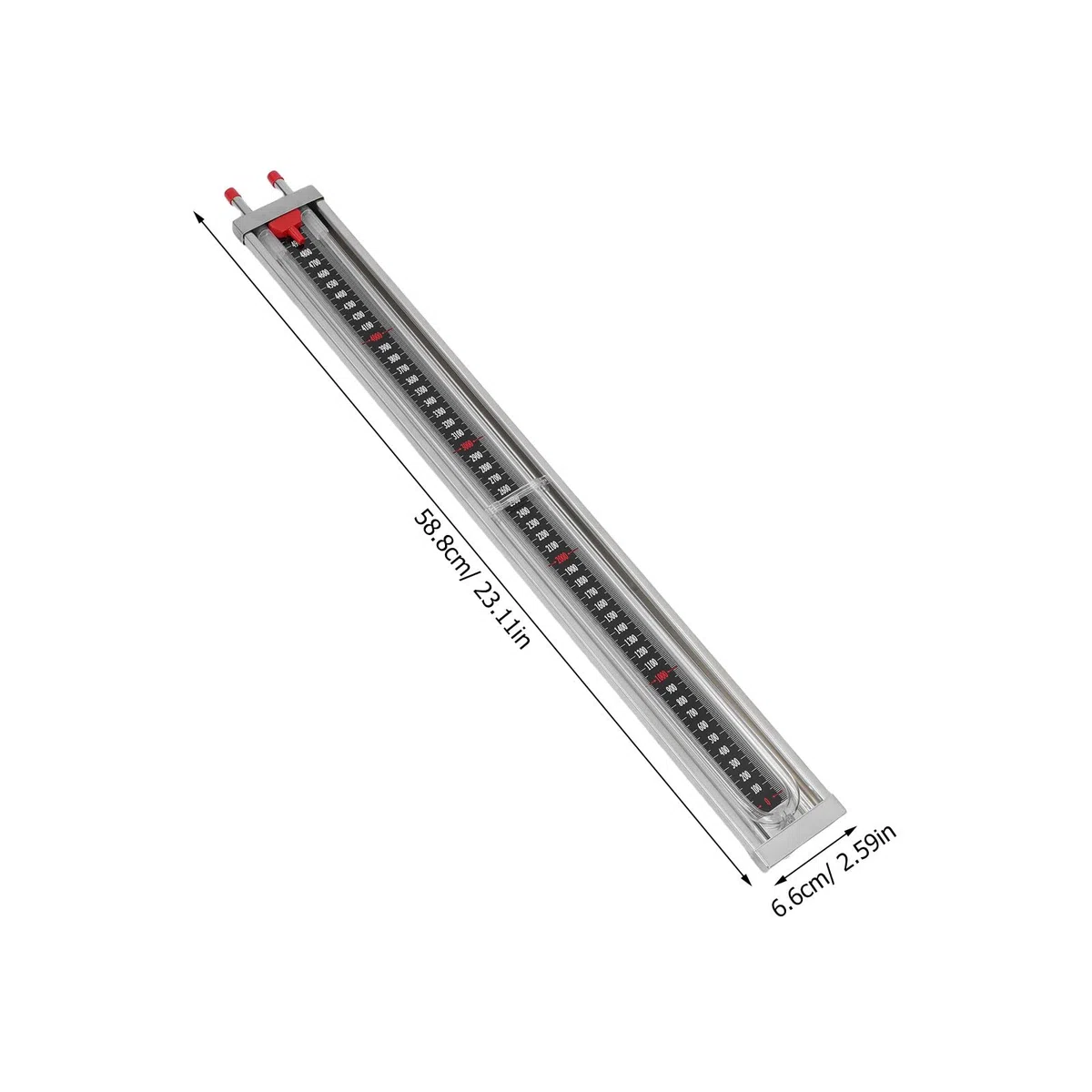 Mikinona U-Rohr-Manometer: Gasdruckmessgerät, Wassersäulenmesser – Vakuumdruckanzeigegerät, U-förmiges Manometer zur Messung von 0–5000 Pa