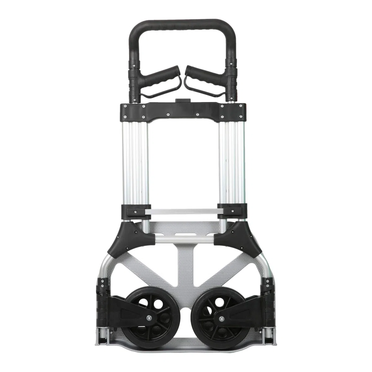 STIER Sackkarre Premium klappbar, Aluminium Transportkarre, Belastbarkeit bis 200kg, Stapelkarre zum Transportieren, Vollgummi-Bereifung, Griff stufenlos höhenverstellbar