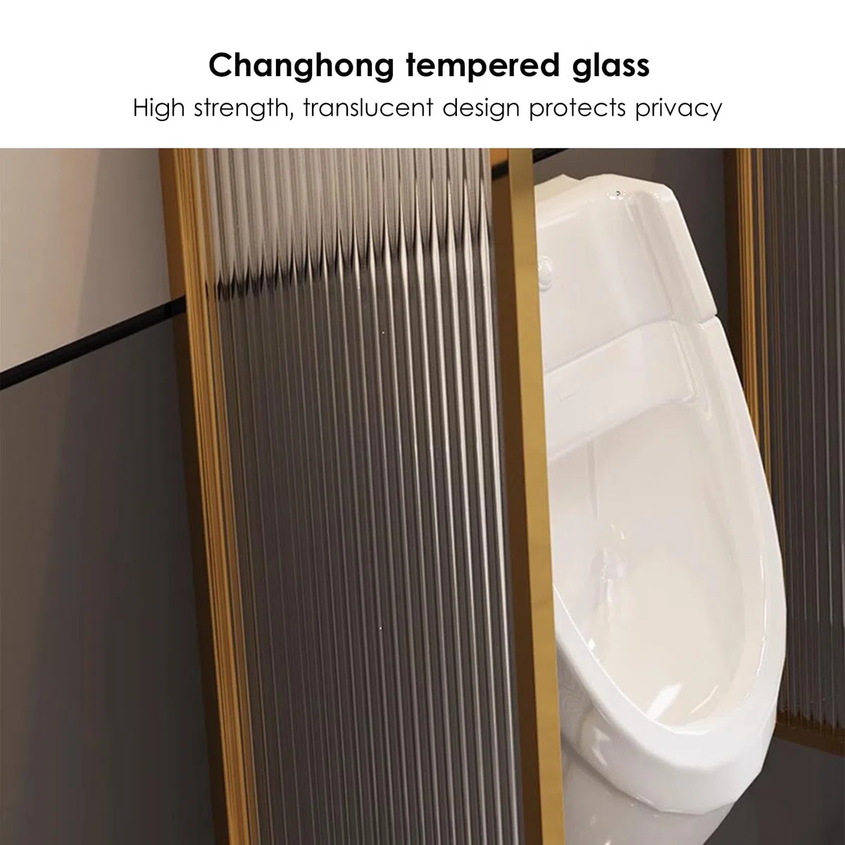 Urinal-Schallwand Urinal-Trennwand Aus Gehärtetem Glas, Wandmontierter Toilettentrennwand Mit Edelstahlrahmen, Herren-Urinal-Sichtschutz Wasserdichte Schallwand Für Einkaufszentren, Hotel