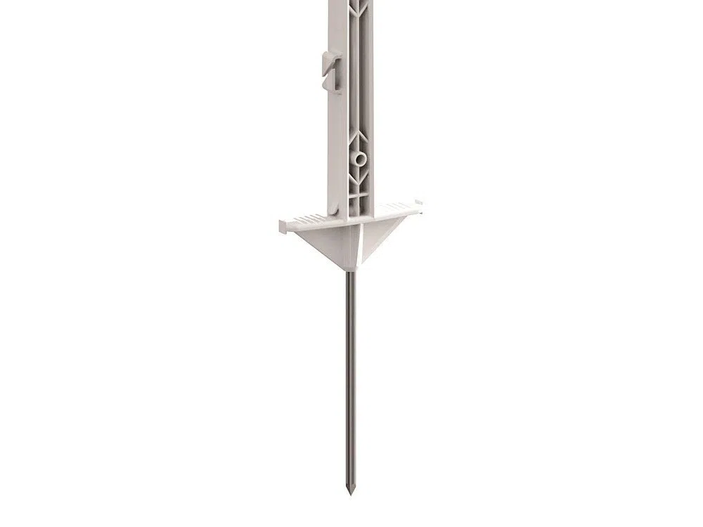 Weidezaunpfahl Kunststoff 105 cm weiß 60 Stück