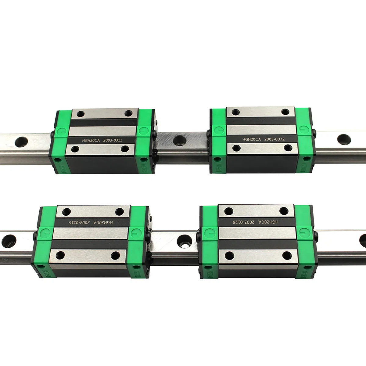 Linearführung HGR20 800mm Linearschiene mit 4PCS Gleitblock + 1PCS SFU1605 800mm Kugelumlaufspindel mit Kugelmutter, BF12/BK12 Unterstützung, DSG16H, Kupplung für 3D Drucker CNC Maschine