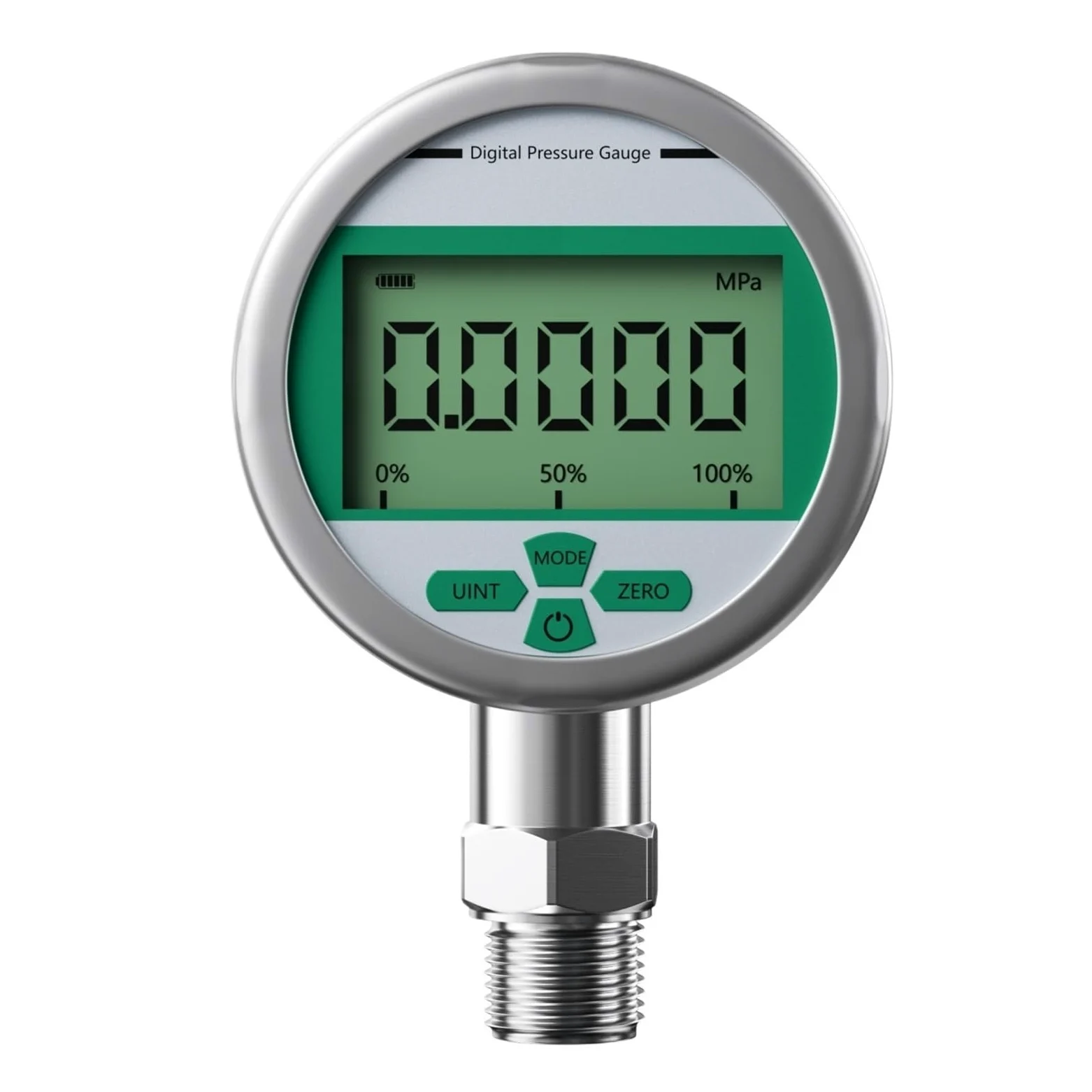 Digitales Manometer, 80 mm Industrie-Manometer, 0,2% Genauigkeit, Luft-Öl-Druck-Flüssigkeitsmesswerkzeug(0-6Mpa)