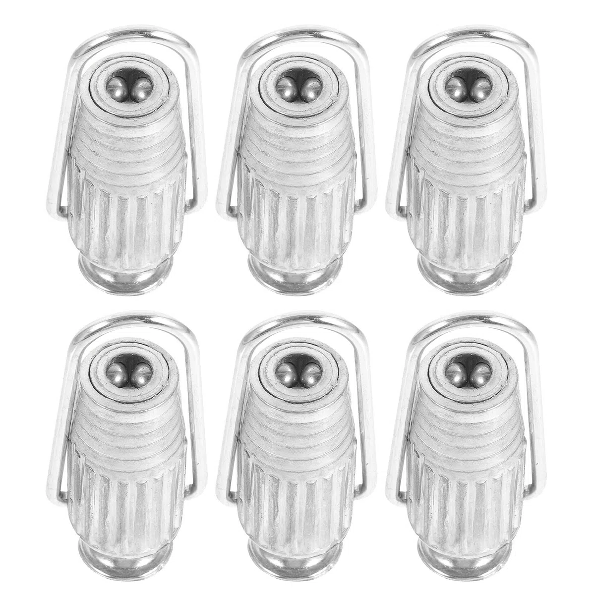 Wäscheleinenspanner Silber 6 Stück aus Aluminiumlegierung Ratschen Wäscheleinenspanner Einfache Installation für Wäscheleinen für Kleidung und Kabel für Innenbereich